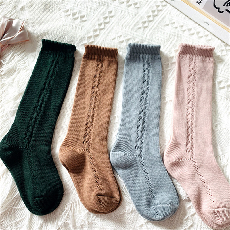 Baby Sock Oximeter - ソフトかわいい子供ニーハイソックスベビーボーイズガールズコットンメッシュ通気性ソフトソックス新生児幼児ロングソックススーツ 1-8 年