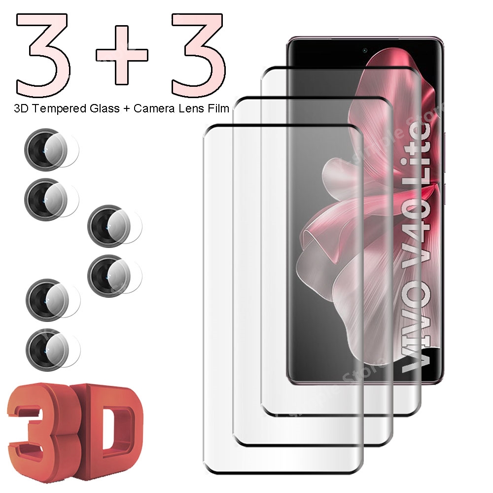 vivo V40 Lite用3+3曲面強化ガラススクリーンプ - Vivo V40 のレビューと価格