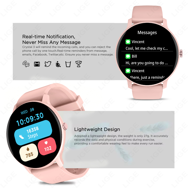 2026年スマートウォッチ 女性用 健康モニタリング 防水  - Breath Rate Monitor のレビューと価格