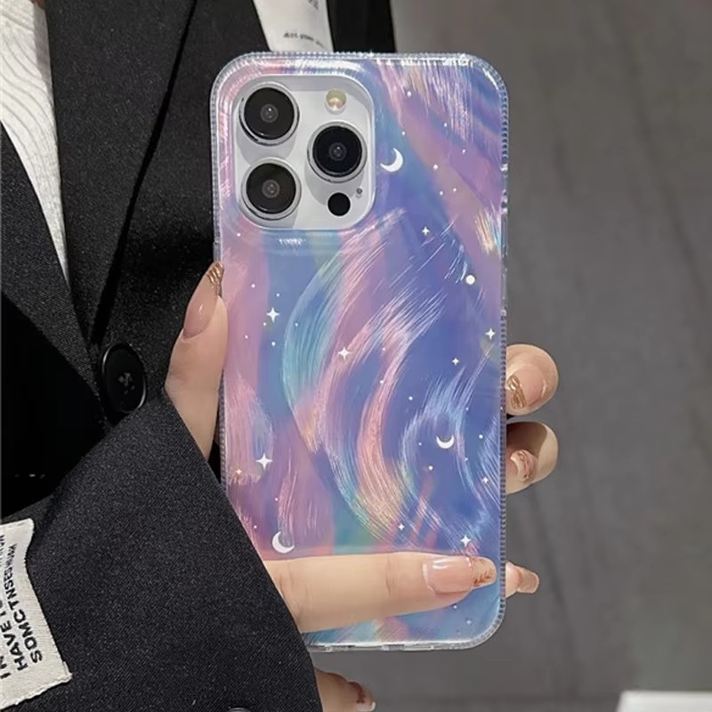 ファッショングリッタースターリーグラデーションフォンケース  - Xiaomi Redmi Note 14 のレビューと価格