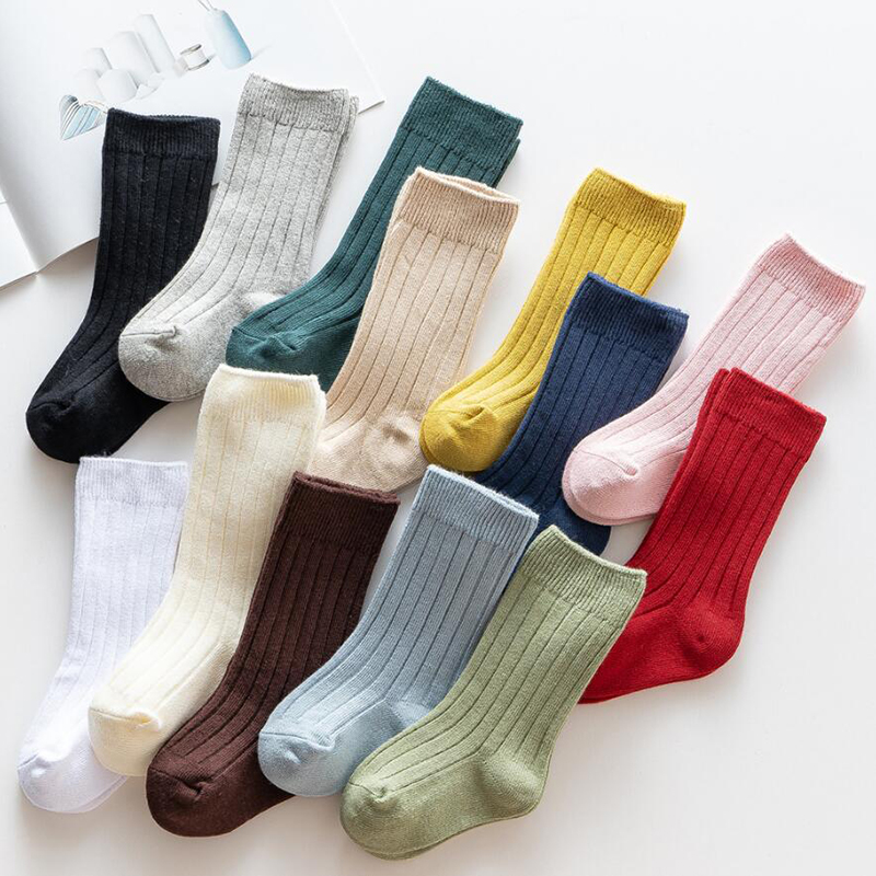 13 色の少年少女綿の靴下カジュアルリブニーハイベビーロング - Baby Sock Oximeter のレビューと価格