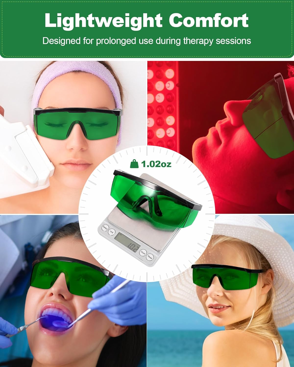 赤色光療法用メガネ 赤外線＆LEDセッション用目の保護具 深 - Light Therapy Glasses のレビューと価格