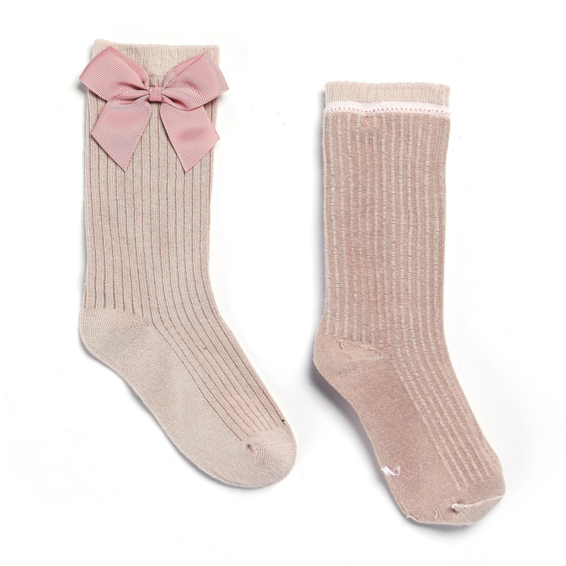 子供女の子靴下弓綿女の赤ちゃん靴下ソフト幼児ロングソックス子 - Baby Sock Oximeter のレビューと価格